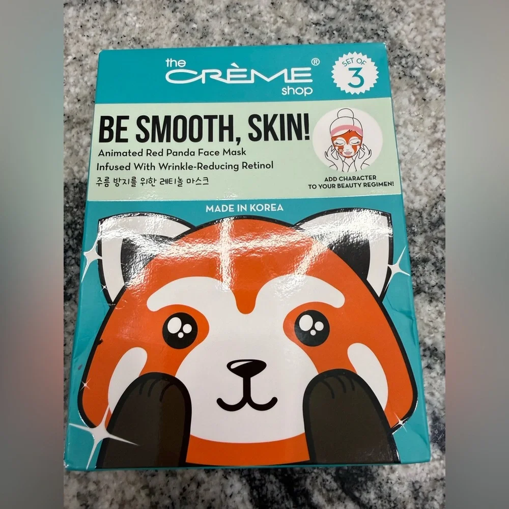 The Crème Shop Red Panda Face Mask (pack of 3)